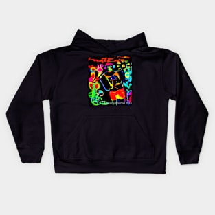 Mod Abstract Ballet Dance Man Kids Hoodie